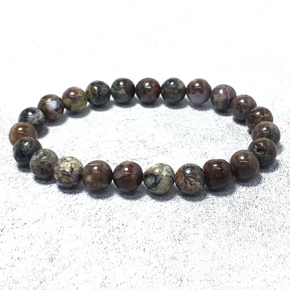 Pietersite Natural Gemstone Crystal Healing stretch Beads Bracelet