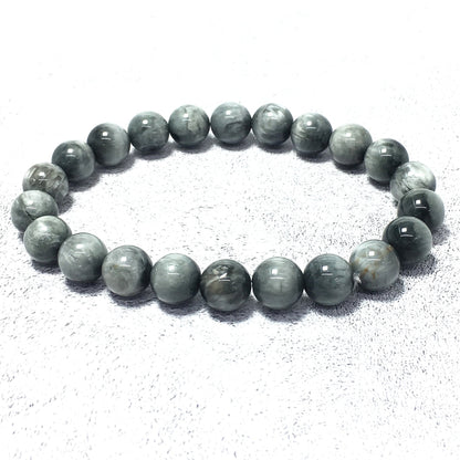 Eagle Eyes Natural Gemstone Crystal Healing Stretch Beads Bracelet