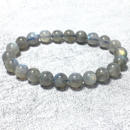 Labradorite Natural Gemstone Crystal Healing Stretch Beads Bracelet
