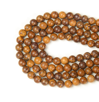 Natural 4mm Long strand loose beads