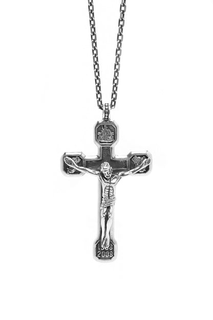 Jesus Large Cross 925 Silver Pendant