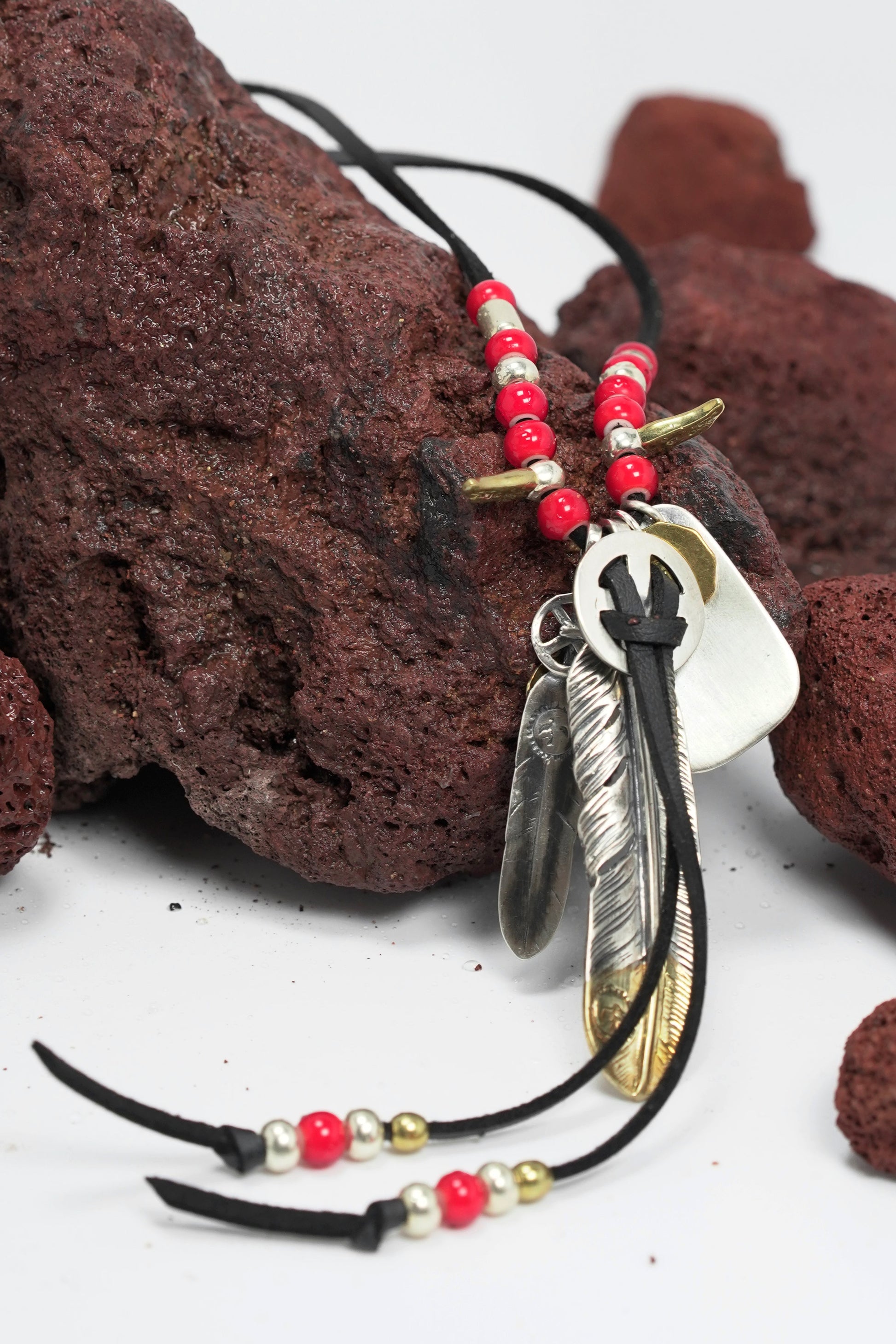 Takahashi Goro S925 Sterling Silver Feather Pendant