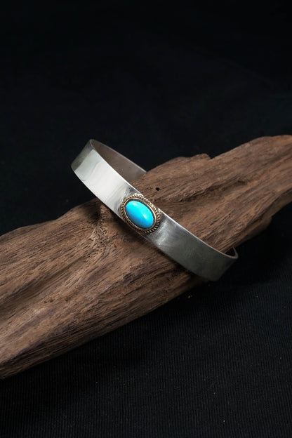 Takahashi Goro Turquoise Bracelet 925 Sterling Silver