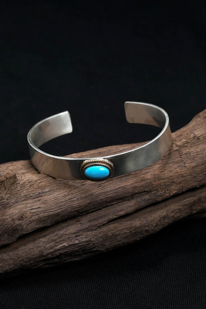 Takahashi Goro Turquoise Bracelet 925 Sterling Silver