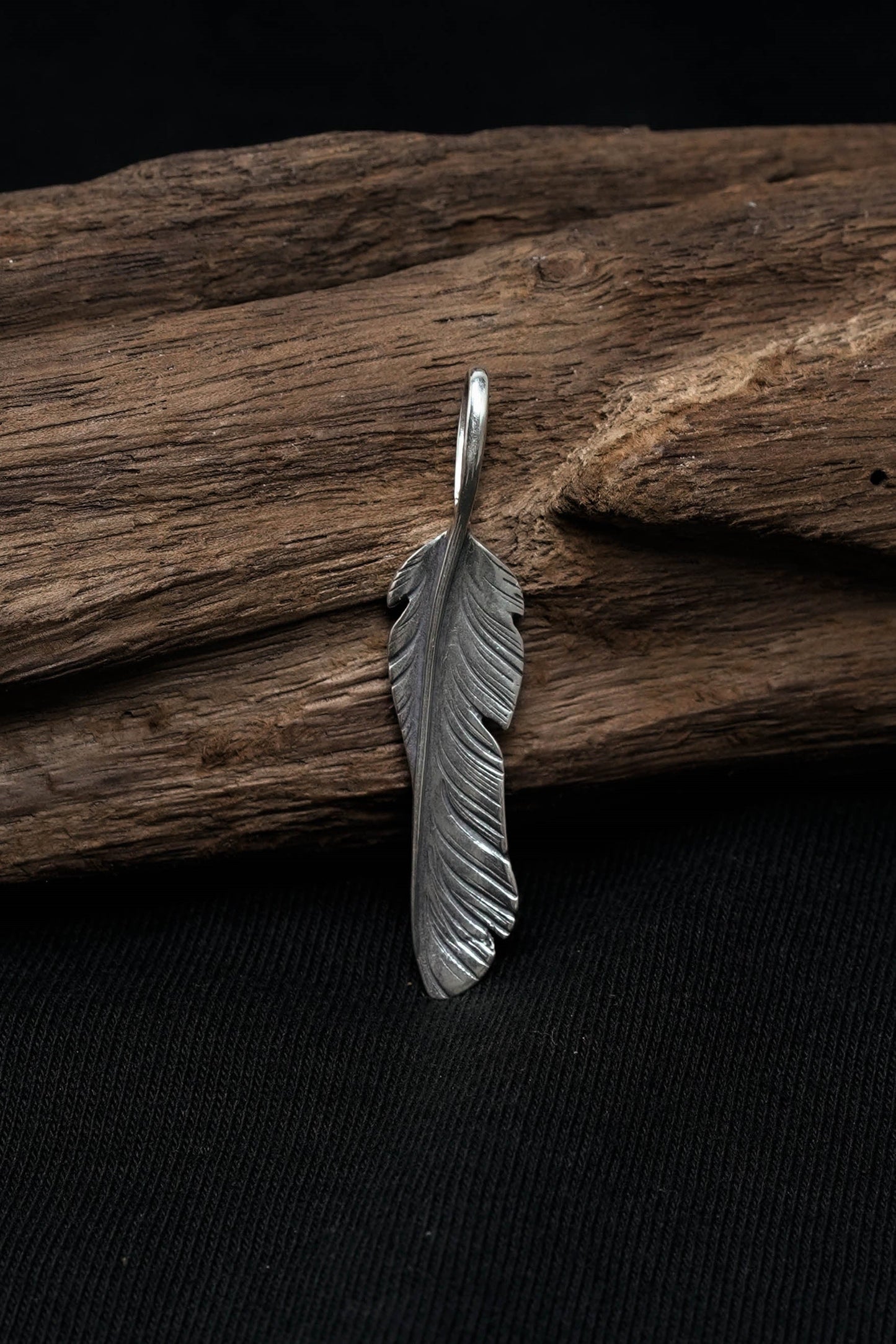 Twisted Leaf Retro 925 Silver Pendant