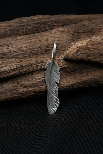 Twisted Leaf Retro 925 Silver Pendant