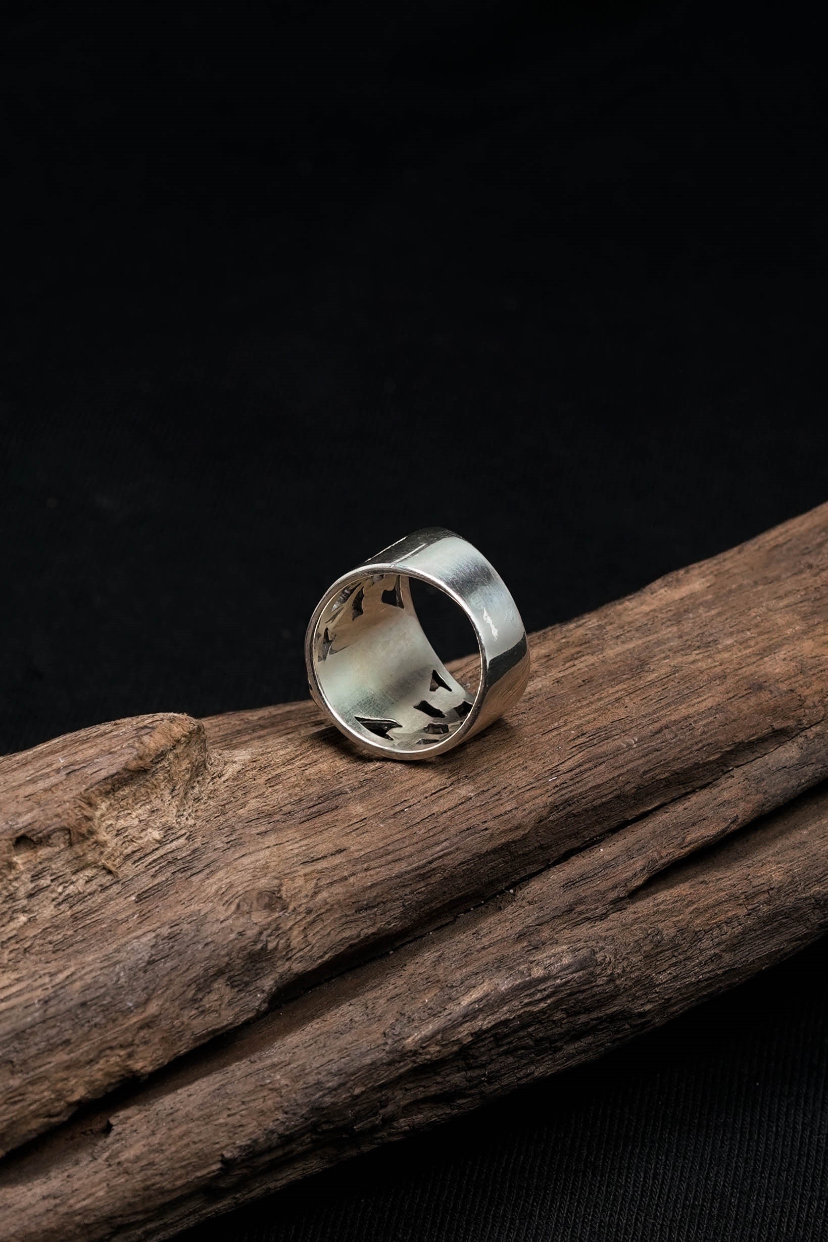 Classic Black Onyx 925 Sterling Silver Retro Ring