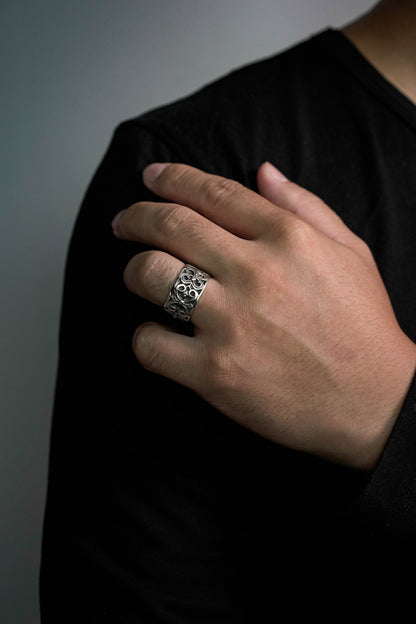 Classic Antique Ring Retro 925 Sterling Silver