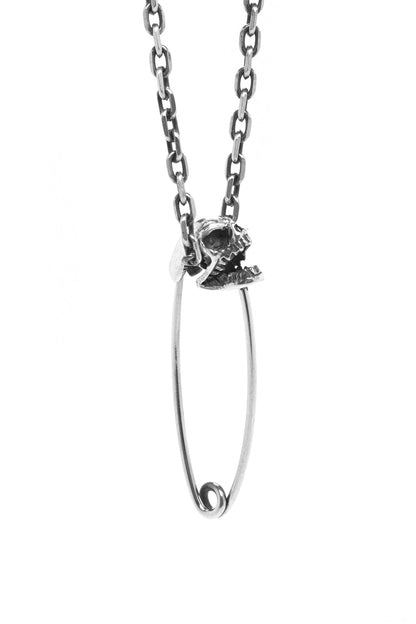 Skull Pin Pendant Retro Sterling Silver