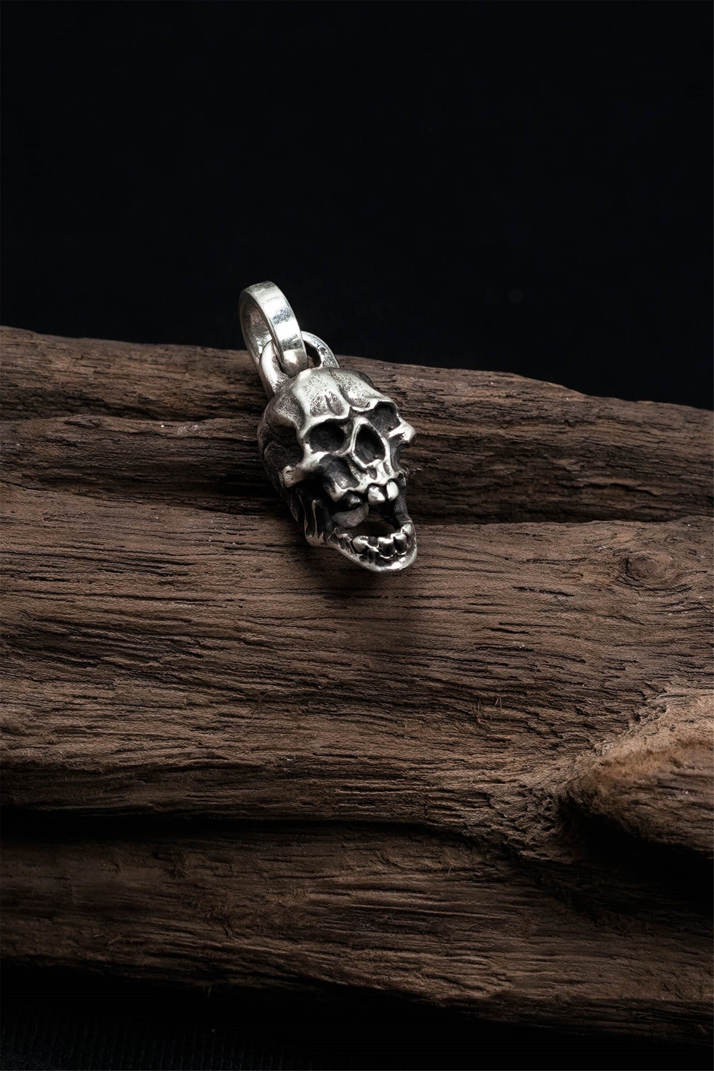 Skull Pendant Retro Sterling Silver