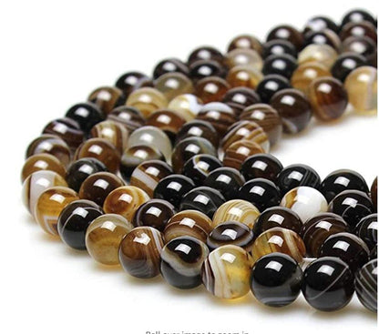 Natural 4mm Long strand loose beads