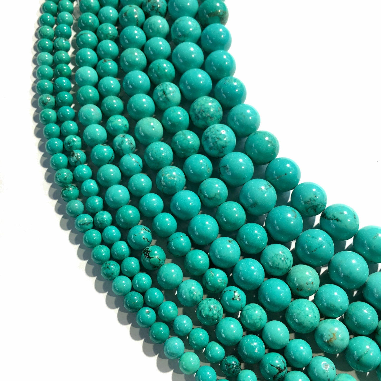 Natural Green Turquoise Round Beads Healing Gemstone Loose Beads  for DIY Jewelry MakingAAA Quality 4mm 6mm 8mm 10mm 12mm