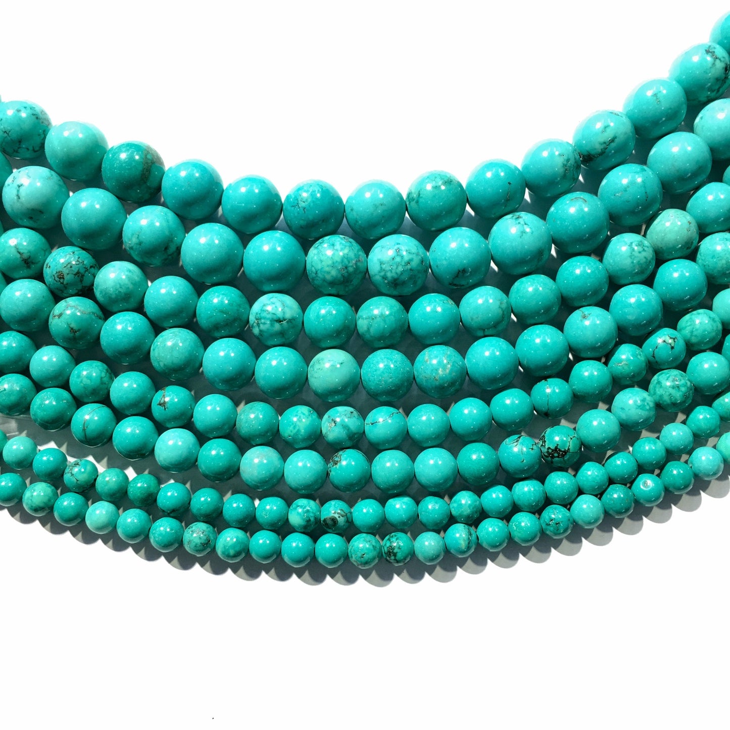 Natural Green Turquoise Round Beads Healing Gemstone Loose Beads  for DIY Jewelry MakingAAA Quality 4mm 6mm 8mm 10mm 12mm