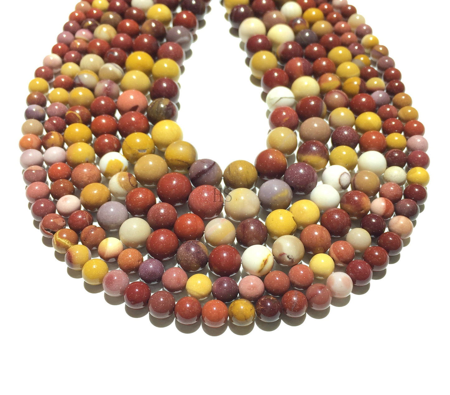 Natural Mookaite Round Beads