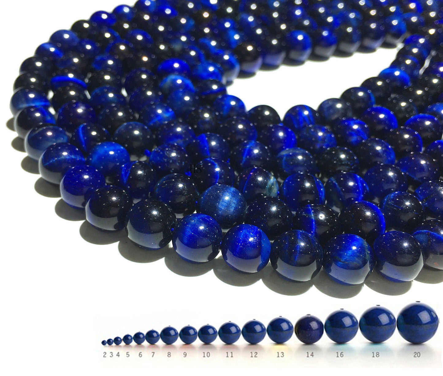 Natural Blue Tiger Eye round beads Healing Gemstone Loose Beads  for DIY Jewelry MakingAAA Quality 4mm 6mm 8mm 10mm 12mm