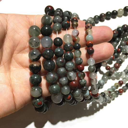 Natural Africa Bloodstone Round Beads