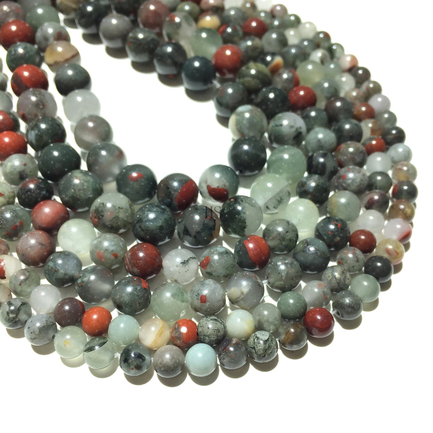 Natural Africa Bloodstone Round Beads