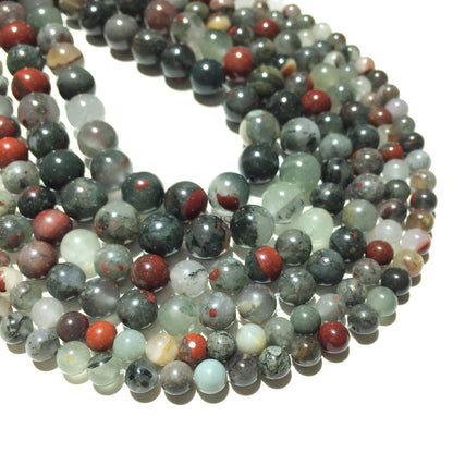 Natural Africa Bloodstone Round Beads