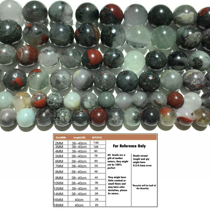 Natural Africa Bloodstone Round Beads