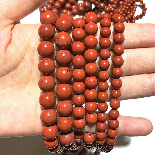 Natural Red Jasper Round Beads