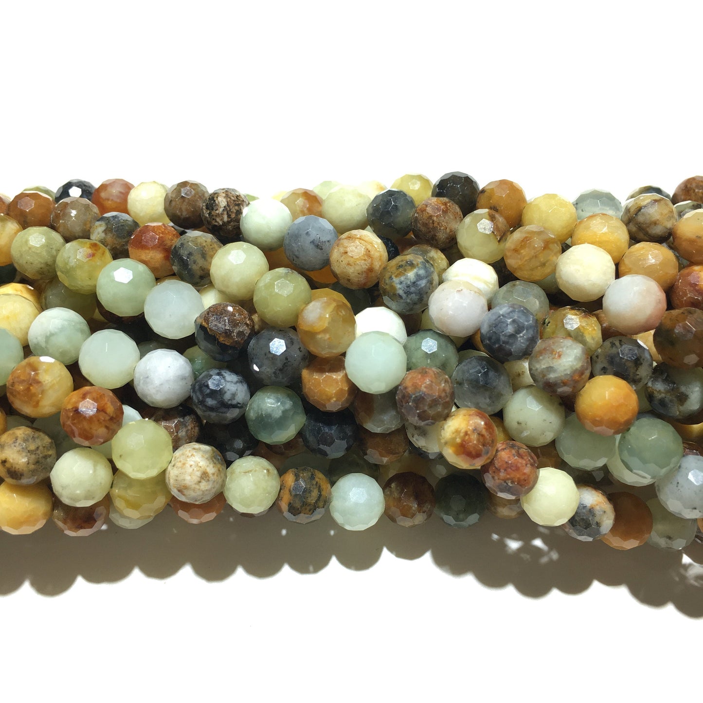 Natural Fire New Jade Micro Faceted Round beads Energy Gemstone Loose Beads for DIY Jewelry Making DesignAAA Quality 6mm 8mm 10mm