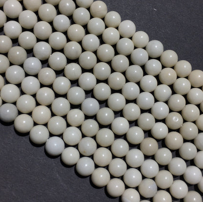 Natural Ivory Jade Beads Loose Bead