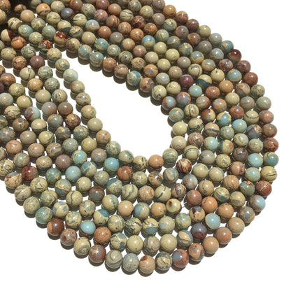 Natural Snake Skin Jasper Loose Beads