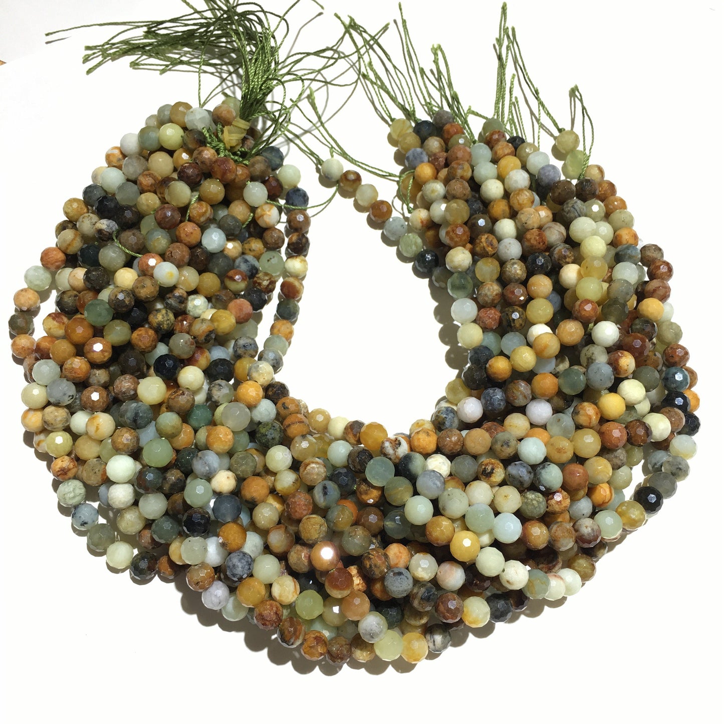 Natural Fire New Jade Micro Faceted Round beads Energy Gemstone Loose Beads for DIY Jewelry Making DesignAAA Quality 6mm 8mm 10mm