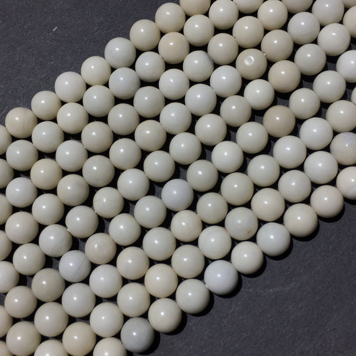 Natural Ivory Jade Beads Loose Bead