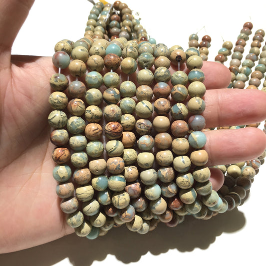 Natural Snake Skin Jasper Loose Beads