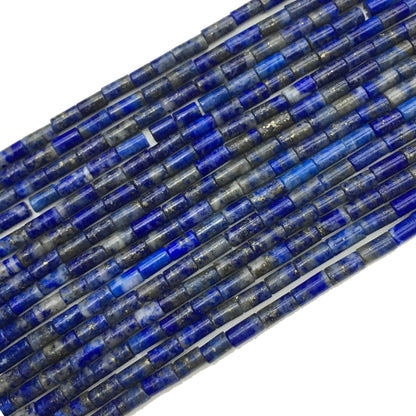 Natural Lapis Tube Shape Beads 2X4MM