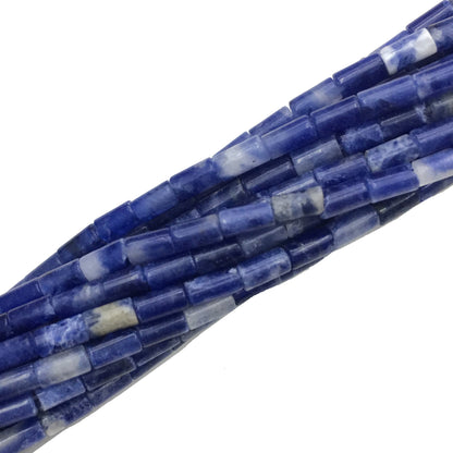 Natural Sodalite Tube Shape Beads 2X4MM