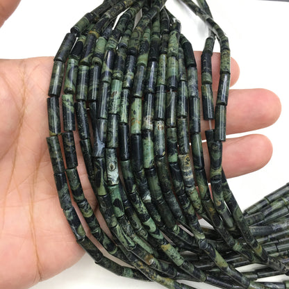 Natural Kambaba Jasper Tube Shape Beads 4X13MM