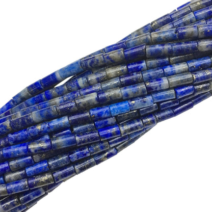 Natural Lapis Tube Shape Beads 2X4MM