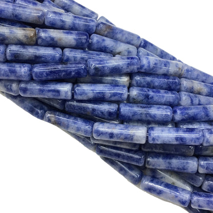 Natural Sodalite Tube Shape Beads 4X13MM
