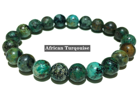 Natural African Turqouise Bracelet Round Beads Healing Energy Bracelet Loose Beads DIY Jewelry Design for Bracelet Necklace AAA Quality 8mm
