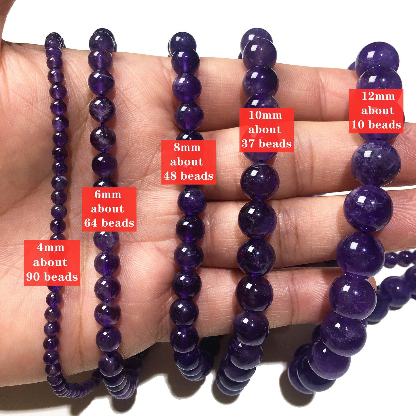 Natural Amethyst Round Beads