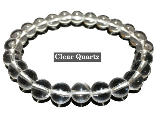 Natural Clear Quartz Bracelet Round Beads Healing Energy Bracelet Loose Beads DIY Jewelry Making Design for Bracelet Necklace AAA Quality