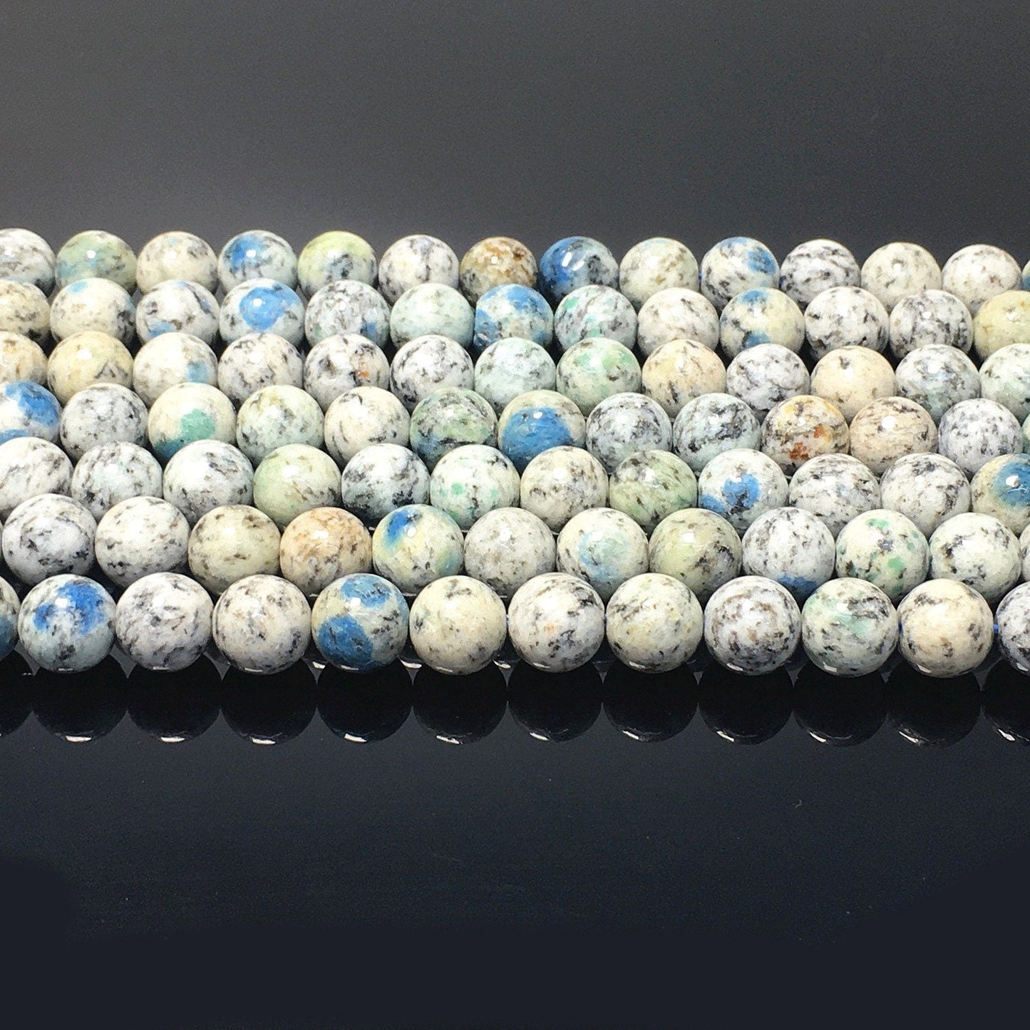 Natural K2 Highly Polished Round Beads Healing Energy Gemstone Loose Beads for DIY Jewelry Making Design  AAAA Quality 16inch 8mm